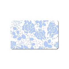 Floral Wallpaper Blue Magnet (name Card) by ImpressiveMoments