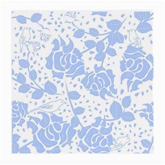 Floral Wallpaper Blue Medium Glasses Cloth by ImpressiveMoments