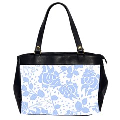 Floral Wallpaper Blue Office Handbags (2 Sides)  by ImpressiveMoments