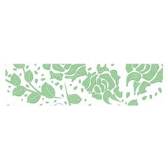 Floral Wallpaper Green Satin Scarf (oblong) by ImpressiveMoments