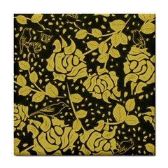 Floral Wallpaper Forest Tile Coasters