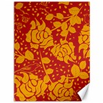 Floral Wallpaper Hot Red Canvas 36  x 48   35.26 x46.15  Canvas - 1