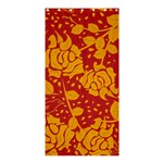 Floral Wallpaper Hot Red Shower Curtain 36  x 72  (Stall)  Curtain(36 X72 ) - 33.26 x66.24  Curtain(36 X72 )