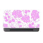 Floral Wallpaper Pink Memory Card Reader with CF Front