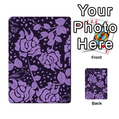 Floral Wallpaper Purple Multi-purpose Cards (rectangle)  by ImpressiveMoments