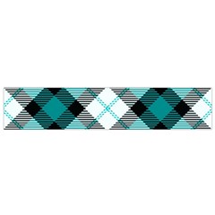 Smart Plaid Teal Flano Scarf (small)  by ImpressiveMoments