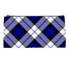 Smart Plaid Blue Pencil Cases by ImpressiveMoments