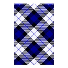 Smart Plaid Blue Shower Curtain 48  X 72  (small)  by ImpressiveMoments