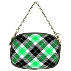 Smart Plaid Green Chain Purses (two Sides)  by ImpressiveMoments