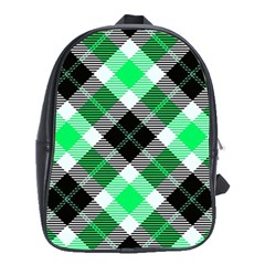 Smart Plaid Green School Bags (xl)  by ImpressiveMoments