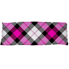 Smart Plaid Hot Pink Body Pillow Cases Dakimakura (two Sides)  by ImpressiveMoments