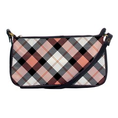 Smart Plaid Peach Shoulder Clutch Bags by ImpressiveMoments