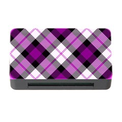 Smart Plaid Purple Memory Card Reader With Cf