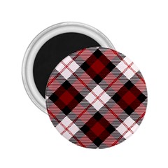 Smart Plaid Red 2 25  Magnets