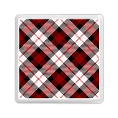 Smart Plaid Red Memory Card Reader (square)  by ImpressiveMoments