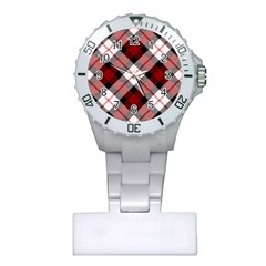 Smart Plaid Red Nurses Watches by ImpressiveMoments