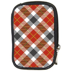 Smart Plaid Warm Colors Compact Camera Cases by ImpressiveMoments