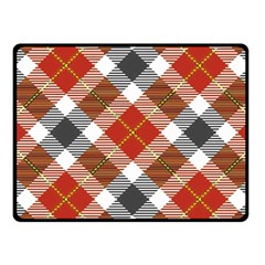 Smart Plaid Warm Colors Fleece Blanket (small) by ImpressiveMoments