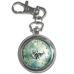 Funny Dswimming Dolphin Key Chain Watches