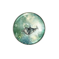 Funny Dswimming Dolphin Hat Clip Ball Marker (4 Pack)