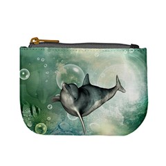 Funny Dswimming Dolphin Mini Coin Purses by FantasyWorld7