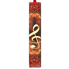 Decorative Cllef With Floral Elements Large Book Marks