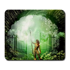 The Gate In The Magical World Large Mousepads by FantasyWorld7