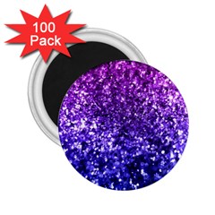 Midnight Glitter 2 25  Magnets (100 Pack)  by KirstenStar