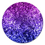 Midnight Glitter Magnet 5  (Round)