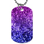 Midnight Glitter Dog Tag (Two Sides)