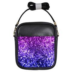 Midnight Glitter Girls Sling Bags by KirstenStar