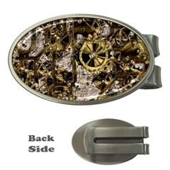 Metal Steampunk  Money Clips (Oval) 