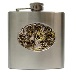 Metal Steampunk  Hip Flask (6 oz)