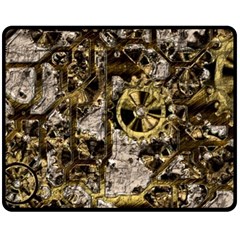 Metal Steampunk  Double Sided Fleece Blanket (Medium) 