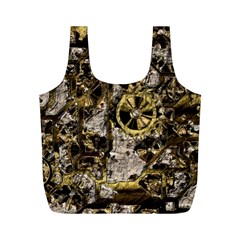 Metal Steampunk  Full Print Recycle Bags (M) 