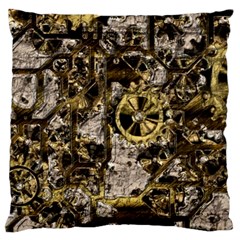 Metal Steampunk  Standard Flano Cushion Cases (One Side) 