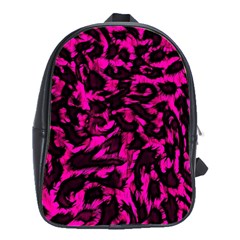 Extreme Pink Cheetah Abstract  School Bags(large)  by OCDesignss