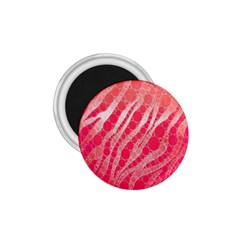 Florescent Pink Zebra Pattern  1 75  Magnets by OCDesignss