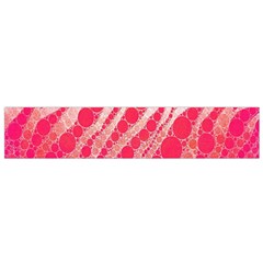 Florescent Pink Zebra Pattern  Flano Scarf (small)  by OCDesignss