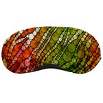 Orange Green Zebra Bling Pattern  Sleeping Masks Front