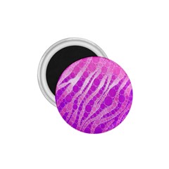 Florescent Pink Zebra Pattern  1 75  Magnets by OCDesignss