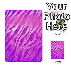 Florescent Pink Zebra Pattern  Multi-purpose Cards (rectangle)  by OCDesignss