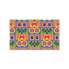 Colorful Shapes In Rhombus Pattern Sticker Rectangular (100 Pack) by LalyLauraFLM