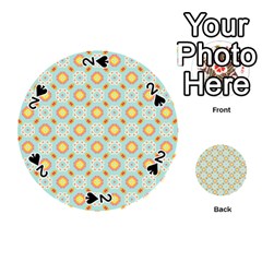 Cute Seamless Tile Pattern Gifts Playing Cards 54 (round)  by GardenOfOphir