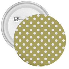 Lime Green Polka Dots 3  Buttons by GardenOfOphir