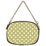 Lime Green Polka Dots Chain Purses (Two Sides)  Front