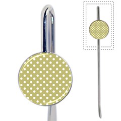 Lime Green Polka Dots Book Mark