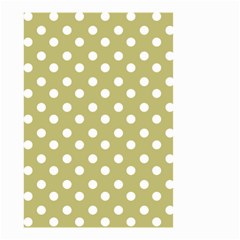 Lime Green Polka Dots Small Garden Flag (two Sides) by GardenOfOphir