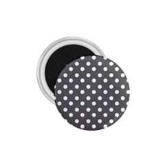 Gray Polka Dots 1 75  Magnets by GardenOfOphir