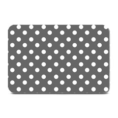 Gray Polka Dots Plate Mats